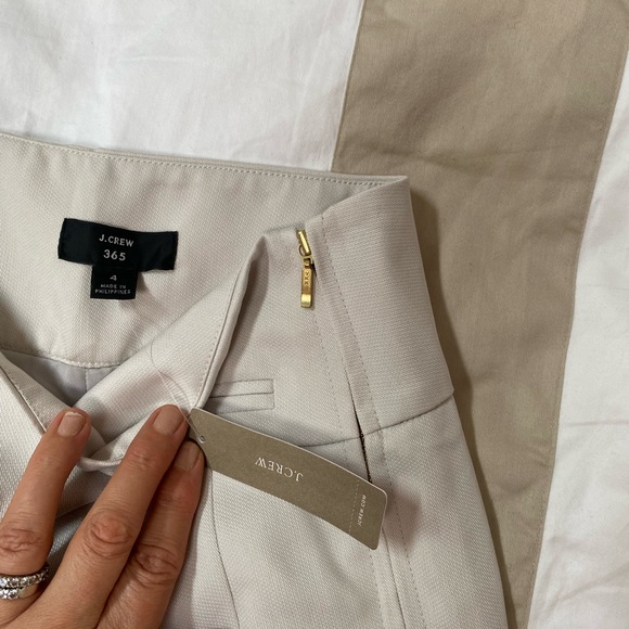 J Crew wide leg pants in ecru. New with tags. - Picture 4 of 6